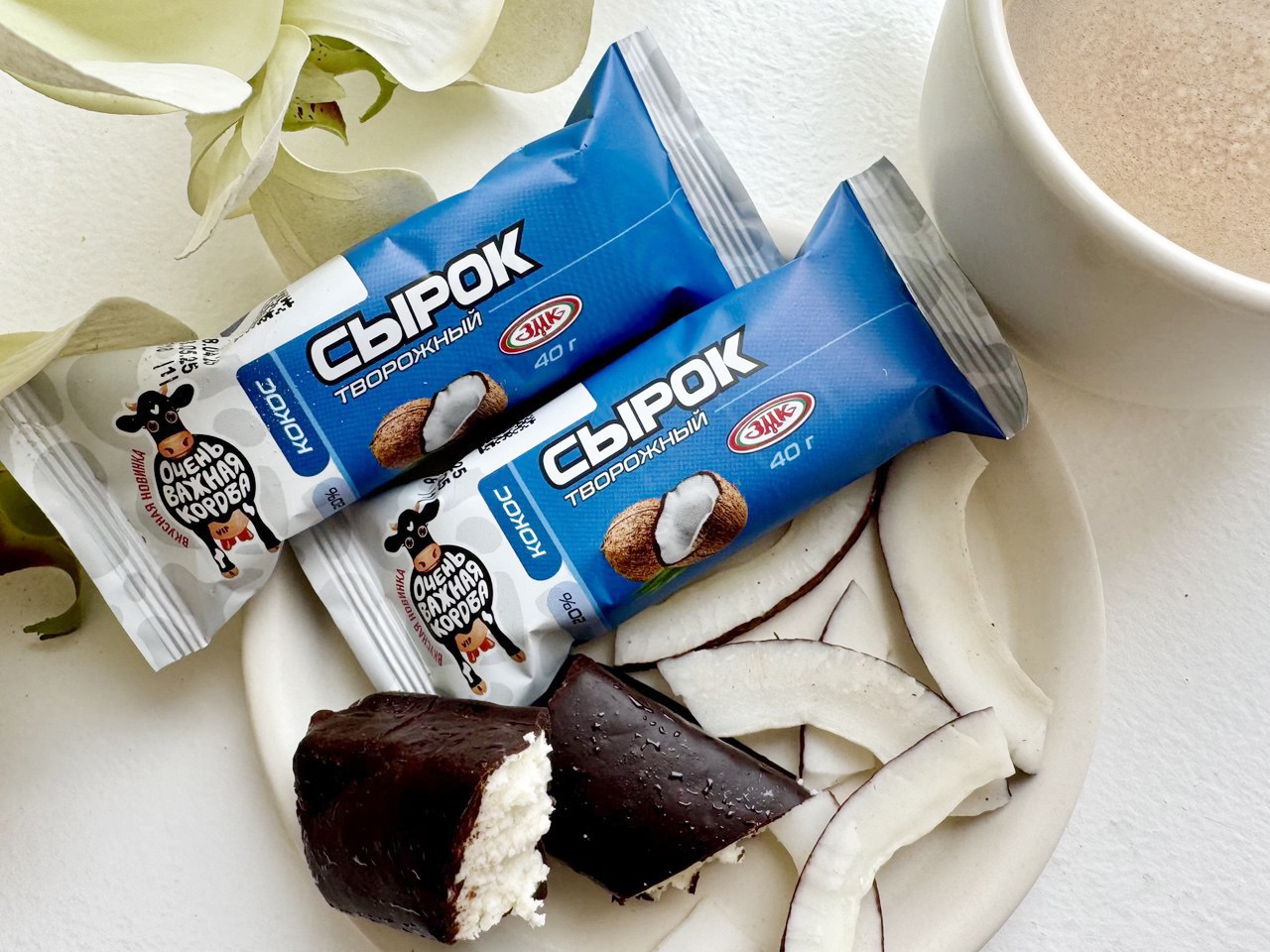 Новинка со вкусом кокоса: бренд «Очень важная корова» расширил линейку творожных сырков 