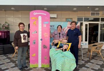 В казанском хосписе установили детский ростомер от Обнимамы
